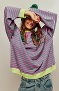 Hannah | Women Striped Crewneck Sweater