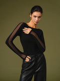 Florence | Women’s Stylish Mesh Sleeve T-Shirt