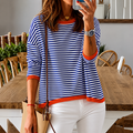 Hailey | Oversized Striped Sweatshirt