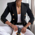 Elan | Double-Breasted Blazer with Gold Buttons