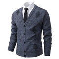 Carlo | Blue Printed Cardigan