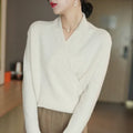Mabel | Women’s Wrap Neck Knit Top