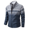 Paolo | Blue Patterned Cardigan