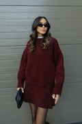 Clara | Women’s Sweater Mini Skirt Set