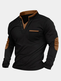 Nathan | Black Polo Henley