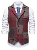 Leo | Tweed Patchwork Waistcoat