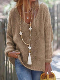 Camilla | Open Knit Jumper Camel