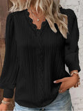 Delilah | V-Neck Guipur Blouse