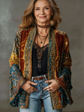 Solara | Printed Velvet Kimono