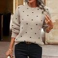 Iris | Black Polka Dot Sweater