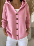 Tabitha | Pink Hooded Cardigan