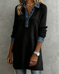 Winifred | Black Button Sweater
