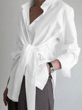 Zinnia | White Shirt with Bow